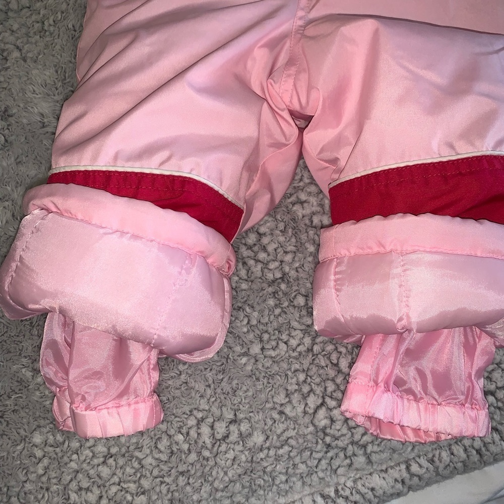 Pacific Trail snow overall bibs for girl pink 12 months - Picture 8 of 8